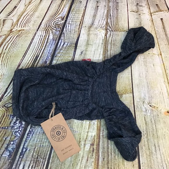 Levi's Strauss Co. Limited Edition Stonewash Blue Pocket Body Suit Pet Pajamas - Picture 6 of 10